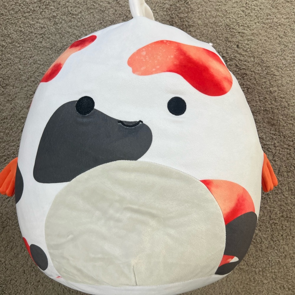 Squishmallows Dandii Koi Fish Plush - Orange and Black